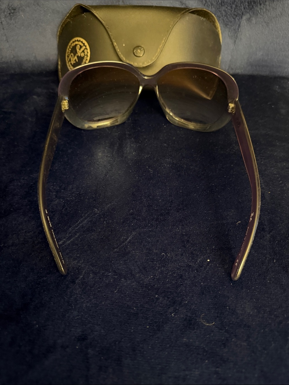 Ray-Ban Women's Purple Gradient Oversized Sunglasses - Picture 3 of 6